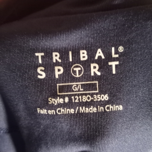 Tribal Women's Sleeveless Zip-Front Top in Deep Blue - Picture 2 of 4